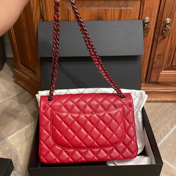 Chanel Red Purse - Picture 4 of 7